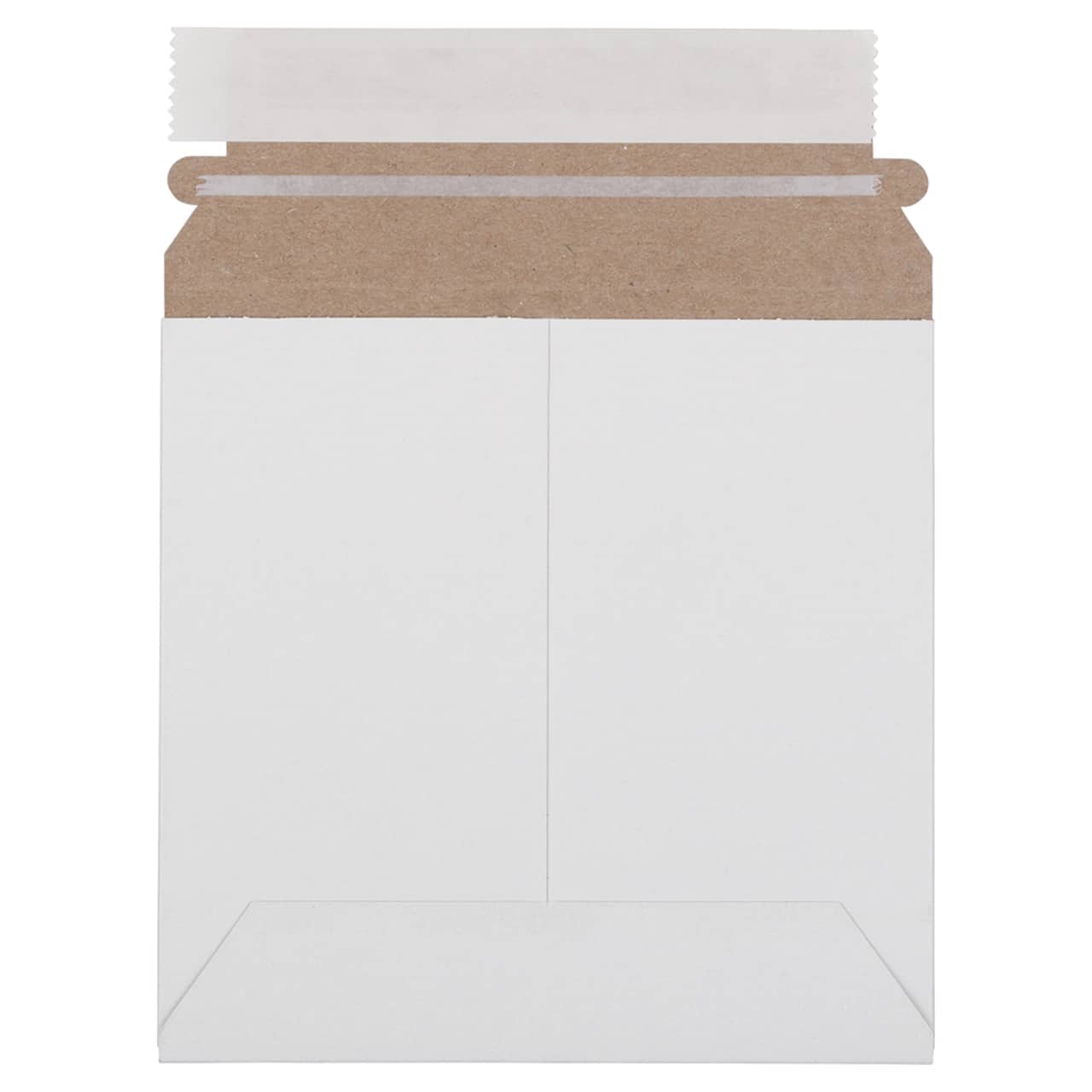 JAM Paper 6" x 6" White Flat Photo Mailer Peel & Seal Closure Envelopes, 6ct.